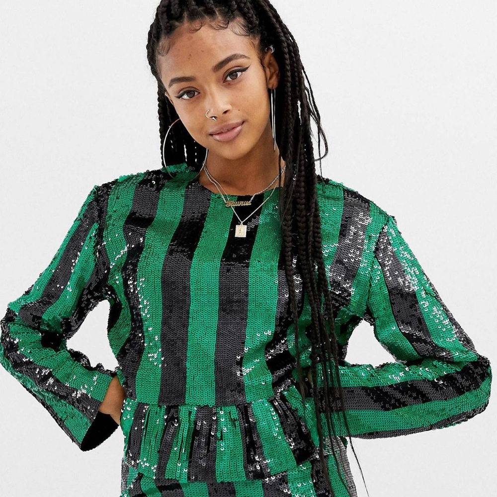 Black & Green Stripes
